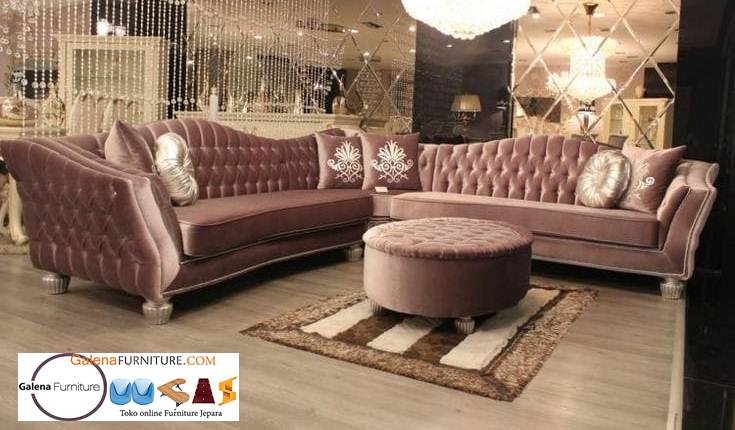 Kursi Sofa Semarang Desain Ukir Mewah Bahan Jati