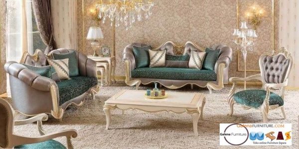 Kursi Sofa Semarang Desain Ukir Mewah Bahan Jati