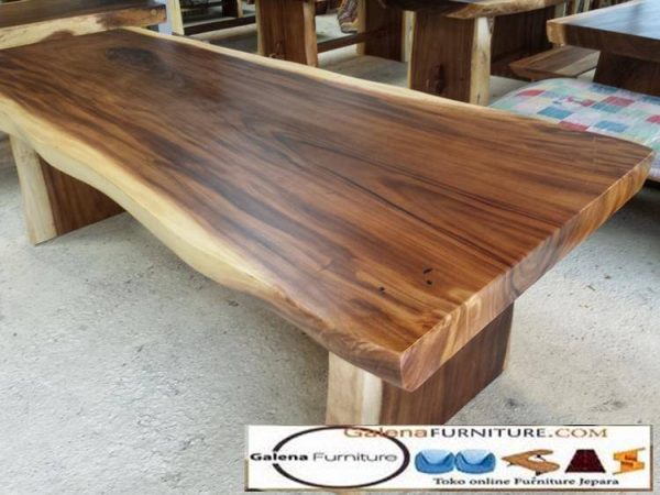 Jual Kayu Trembesi Meja Utuh solid