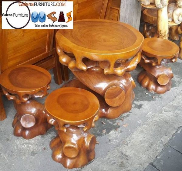 meja antik kayu