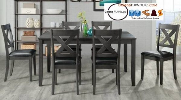 Jual Set Meja Makan Blitar Minimalis 6 Kursi