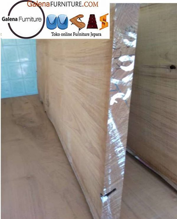 meja papan kayu jati utuh