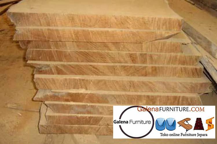 Jual Meja Papan Kayu Jati Utuh