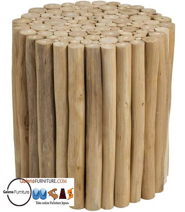 Kursi Trembesi Stool Terunik di Dunia Kayu Solid