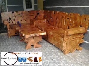 Jual Kursi Sudut Akar Jati Harga Murah