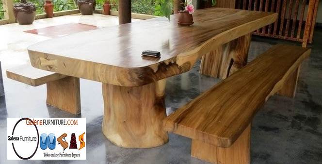 Jual Set Meja Makan Kayu Besar Terbaik Murah