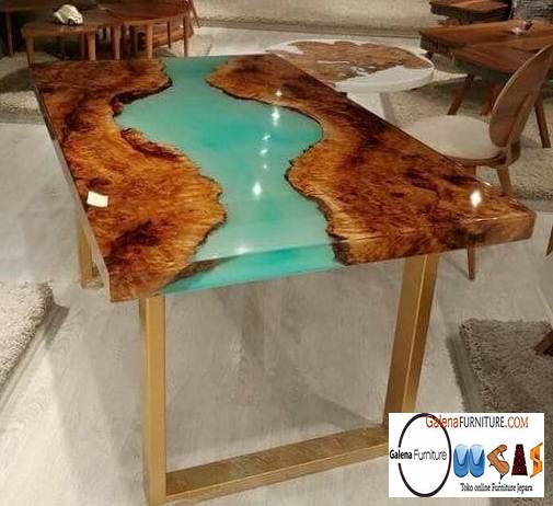 Meja Resin Kayu Terlaris Desain Terbaru Harga Murah