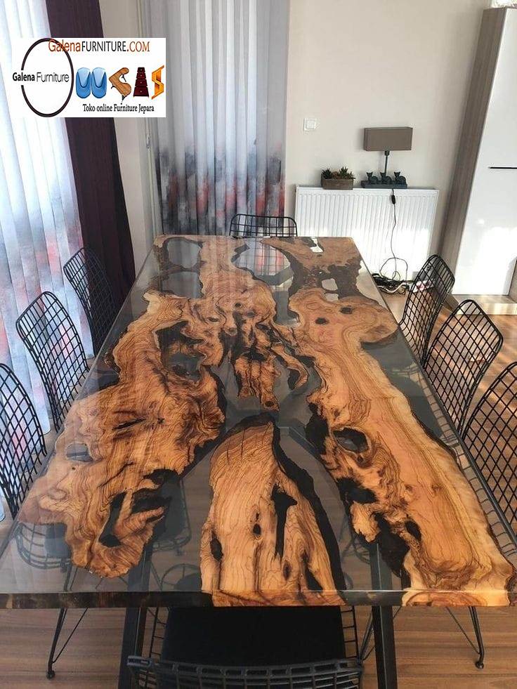 Meja Resin Kayu Terlaris Desain Terbaru Harga Murah