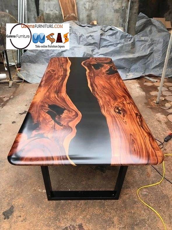 Meja Resin Kayu Terlaris Desain Terbaru Harga Murah