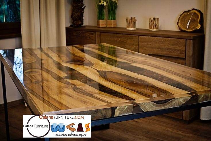 Meja Resin Kayu Terlaris Desain Terbaru Harga Murah