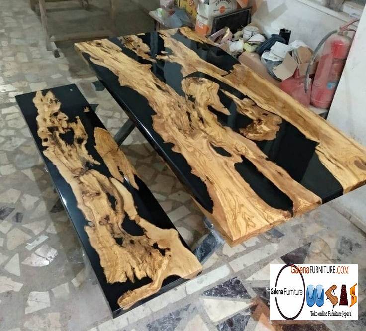 Meja Resin Kayu Terlaris Desain Terbaru Harga Murah