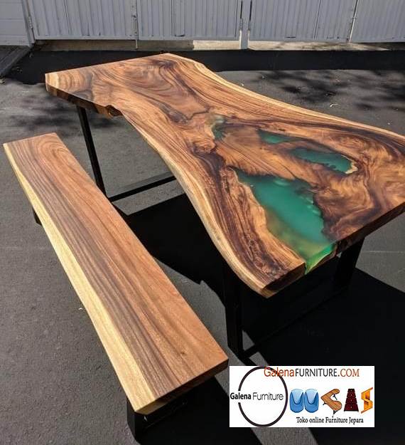 Meja Resin Kayu Terlaris Desain Terbaru Harga Murah