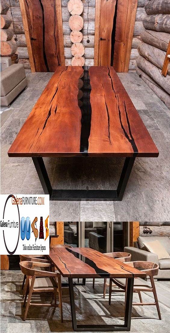 Meja Resin Kayu Terlaris Desain Terbaru Harga Murah