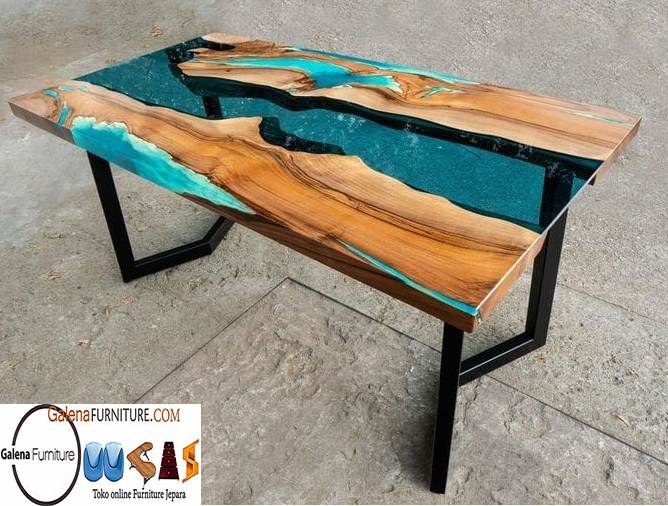 Meja Resin Kayu Terlaris Desain Terbaru Harga Murah