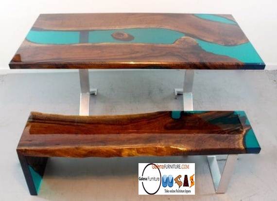 Meja Resin Kayu Terlaris Desain Terbaru Harga Murah