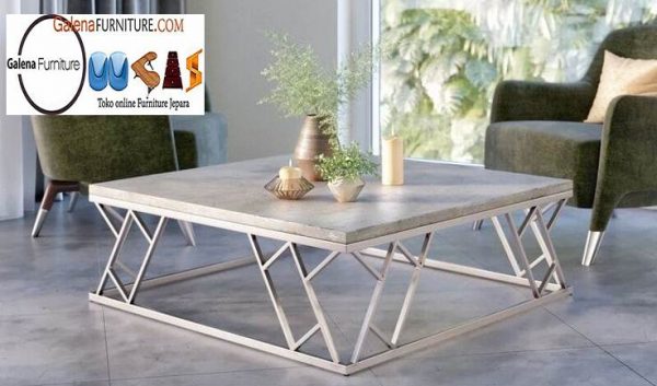 Jual Meja Marmer Kotak Desain Minimalis Harga Murah
