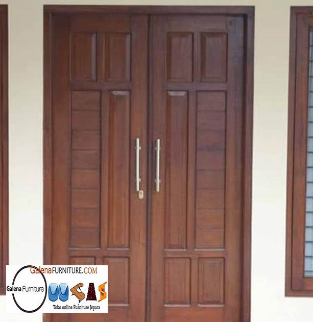 Jual Pintu Kayu Trembesi Desain Klasik Harga Murah