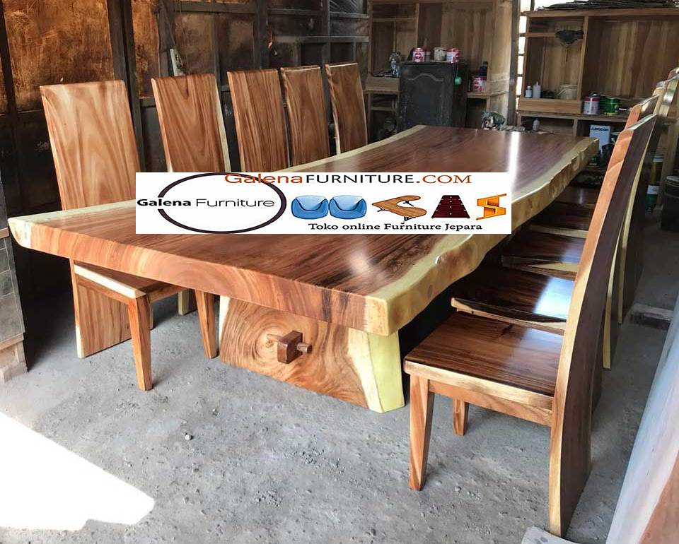 Jual Meja Kayu Lebar Desain Mewah Harga Terjangkau