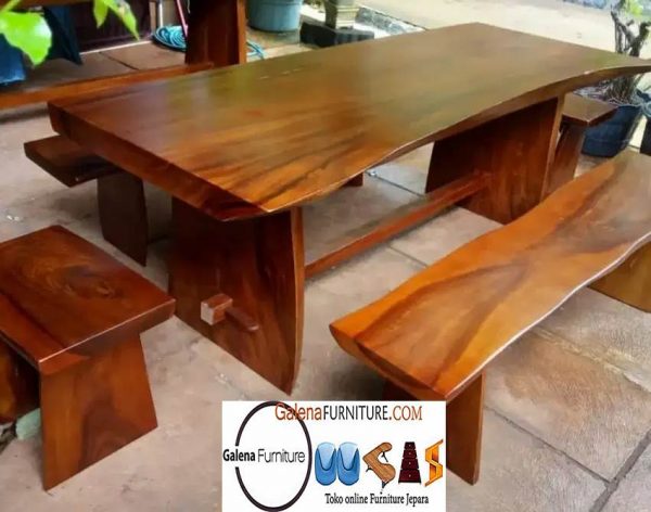 Jual Meja Kayu Lebar Desain Mewah Harga Terjangkau