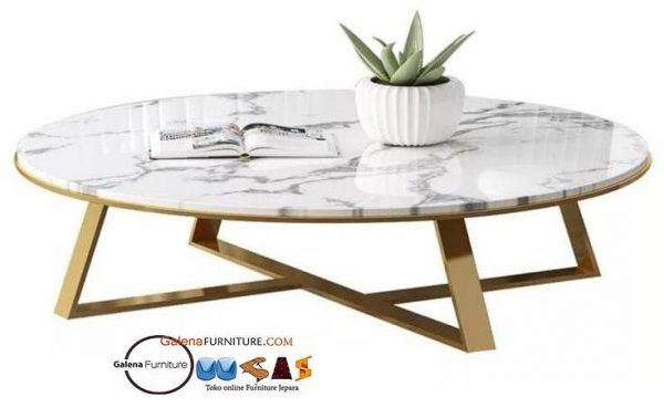 Jual Meja Tamu Marmer Bandung Unik Minimalis Harga Murah