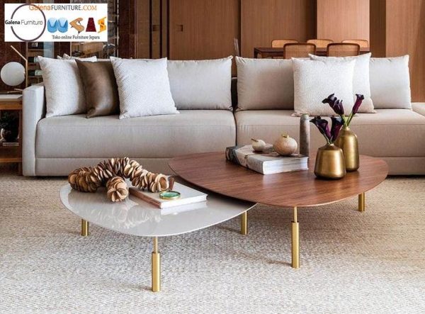 Jual Meja Sofa Marmer Desain Unik Klasik Mewah