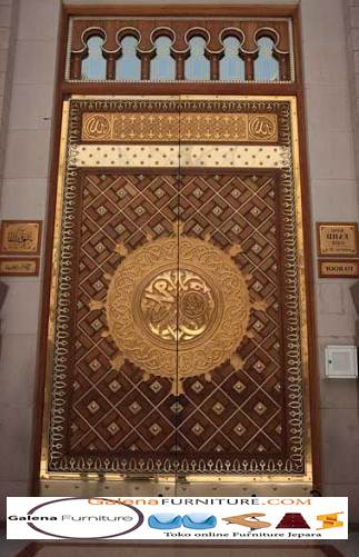 Jual Pintu Masjid Nabawi Kayu Jati Harga Terjangkau