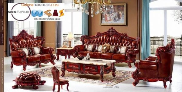 Jual Sofa Mewah Ruang Keluarga Desain Klasik