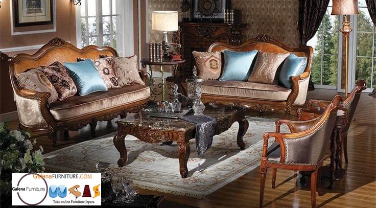 Jual Kursi Sofa Jati Klasik Desain terbaru