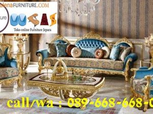 Jual Sofa Mewah Ruang Keluarga Desain Klasik