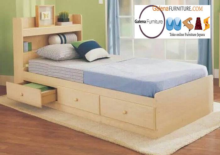 Jual Tempat Tidur Laci Jepara Desain Mewah Harga Murah