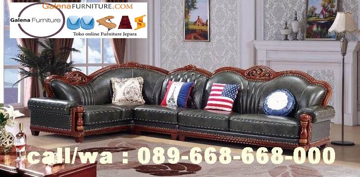 Jual Sofa L Mewah Luxury Klasik Terdebest seller