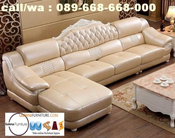 Jual Sofa L Mewah Luxury Klasik Terdebest seller