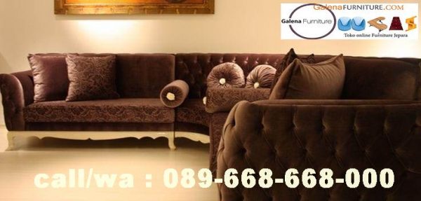 Jual Sofa L Mewah Luxury Klasik Terdebest seller