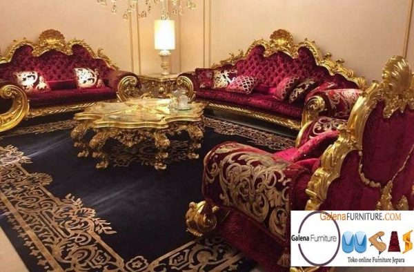 Sofa Mewah Warna Gold Cat Duco Murah