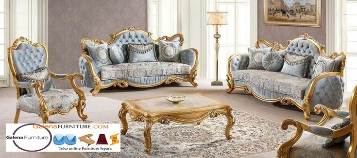 Sofa Mewah Warna Gold Cat Duco Murah