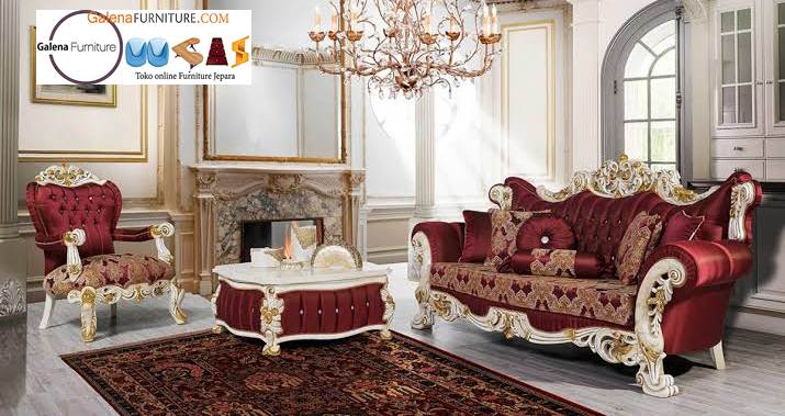 Sofa Mewah Warna Gold Cat Duco Murah