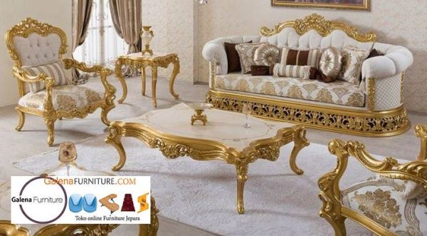 Sofa Mewah Warna Gold Cat Duco Murah