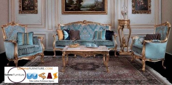 Sofa Mewah Warna Gold Cat Duco Murah