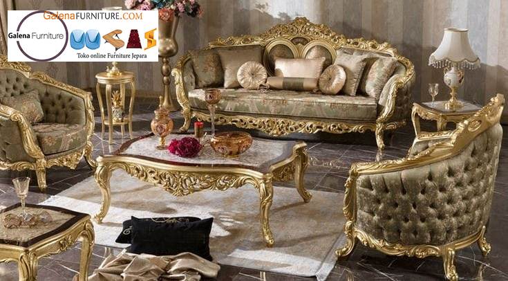 Sofa Mewah Warna Gold Cat Duco Murah