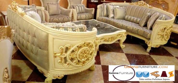 Sofa Mewah Warna Gold Cat Duco Murah