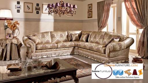 Jual Sofa L Mewah Luxury Klasik Terdebest seller