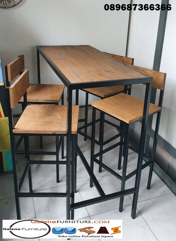 Kursi Cafe Minimalis Kayu Jati Model Simple Terbaru