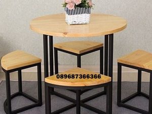 Kursi Cafe Paling Laris Desain Simple Minimalis Kayu Jati