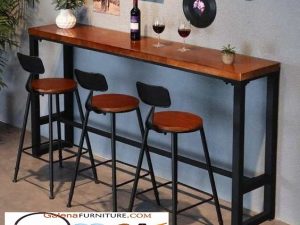 Kursi Cafe Kayu Bar Model Simple Minimalis Desain Modern Mewah