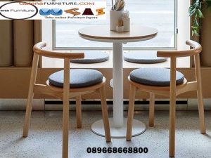 Kursi Cafe Kayu Desain Simple Minimalis Kualitas Paling Bagus