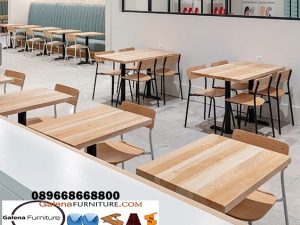 Kursi Cafe Kayu Jati Desain Modern Kekinian Model Minimalis