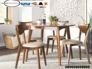 Kursi Cafe Kayu Jati Model Minimalis Desain Simple Modern