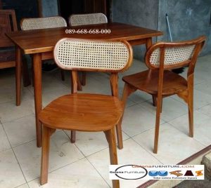 Kursi Cafe Modern Kayu Jati Desain Minimalis Paling Laris Berkualitas Terbaik