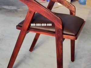 Kursi Cafe Modern Kayu Jati Minimalis Desain Simple Elegan Unik Surabaya